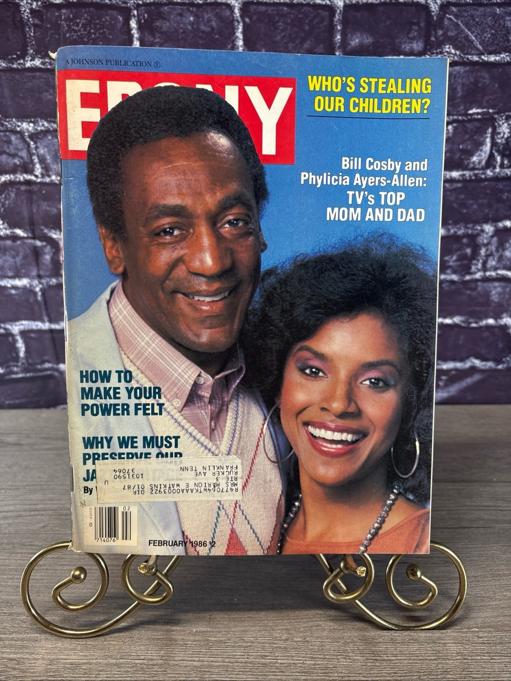 Ebony Magazine February 1986 Bill Cosby & Phylicia Ayers Allen Cover